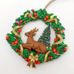 Guirlanda do silicone para o Natal, sugarcraft, queque, molde do cozimento, ferramentas da resina, fondant do chocolate, ferramentas da decoração do bolo - Image 4