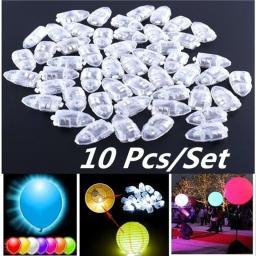 Luminosa LED balão luz, interruptor intermitente, bala colorida, 10pcs set - Image 2