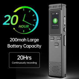 Gravador de Voz Digital com Reprodução, Gravação de Áudio, Redução de Ruído, Leitor de Música MP3, 64GB, 16GB, 8 GB, 288 GB - Image 3