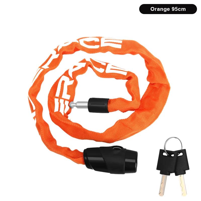 Bloqueio De Corrente De Bicicleta De Metal Reforçado, Segurança Anti-Roubo, Cadeado De Scooter, Bicicleta De Estrada De Montanha, 2 Chaves - Image 1