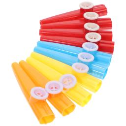 Plástico colorido Kazoo flauta para crianças, instrumento musical, tocando instrumentos de performance, Ukulele parceiro, 10 pcs - Image 1