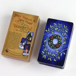 Yuletide tarô baralho cartas jogos adivinhação festa brinquedo de mesa entretenimento lazer 18 + cartas de tarô cerca de 10x6cm - Image 4