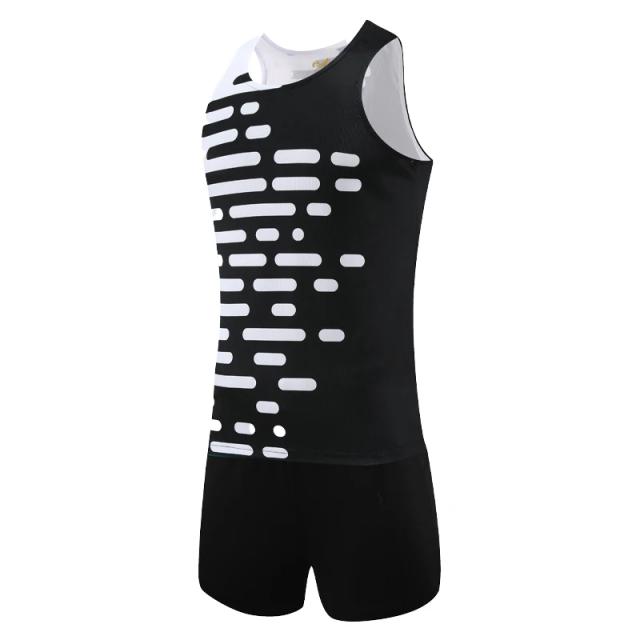 Conjunto de Treino Respirável de Secagem Rápida para Homens: Colete e Shorts Ideais para Atletismo e Maratona
