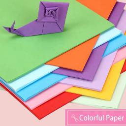 Papel de Cópia A4 Colorido, Double Sides Origami, 10 Cores Diferentes, Embalagem De Presente, Papel De Decoração Artesanal para Impressão a Jato De Tinta, 100Pcs - Image 4