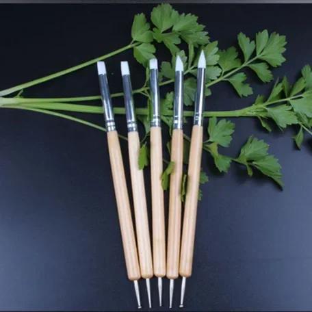Kit de Ferramentas de Escultura em Aço Inoxidável 5 Peças
