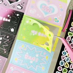 Fita Decorativa Washi Scrapbooking, Fitas Adesivas para Artes, Artesanato DIY, Álbum, Diário, Planejador Adesivos, Moldura Carta, 1Pc - Image 5
