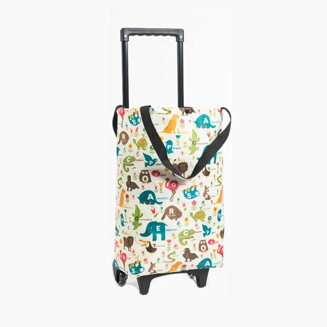 Saco de Compras Portátil com Rodas, Dobrável e Prático para Transporte Facilitado