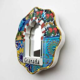 Ímãs de geladeira decoração artesanal, souvenir da espanha oman pintados à mão resina ímãs de geladeira adesivo para viagem no país decoração de casa presentes - Image 3