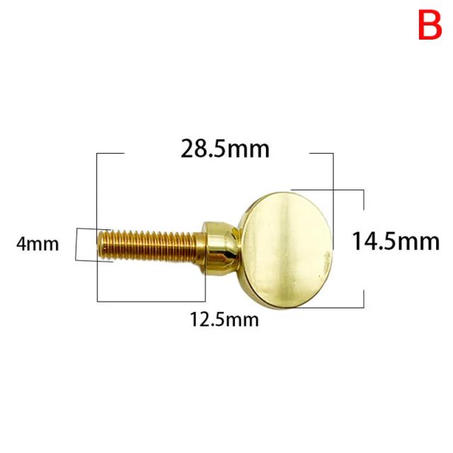 Conjunto de 2 Peças de Parafuso de Aperto para Saxofone - Acessórios de Substituição para Instrumentos de Sopro