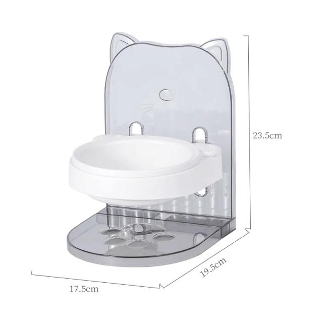 Bowl Ajustável para Alimentação de Pets, Comedouro Elevado 2 em 1 para Gatos e Cachorros