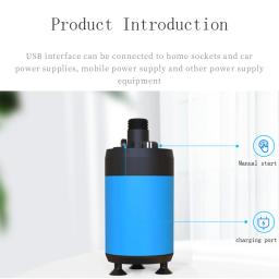 Chuveiro portátil ao ar livre para acampar, portátil, elétrico, alimentado por bateria, compacto, recarregável - Image 3