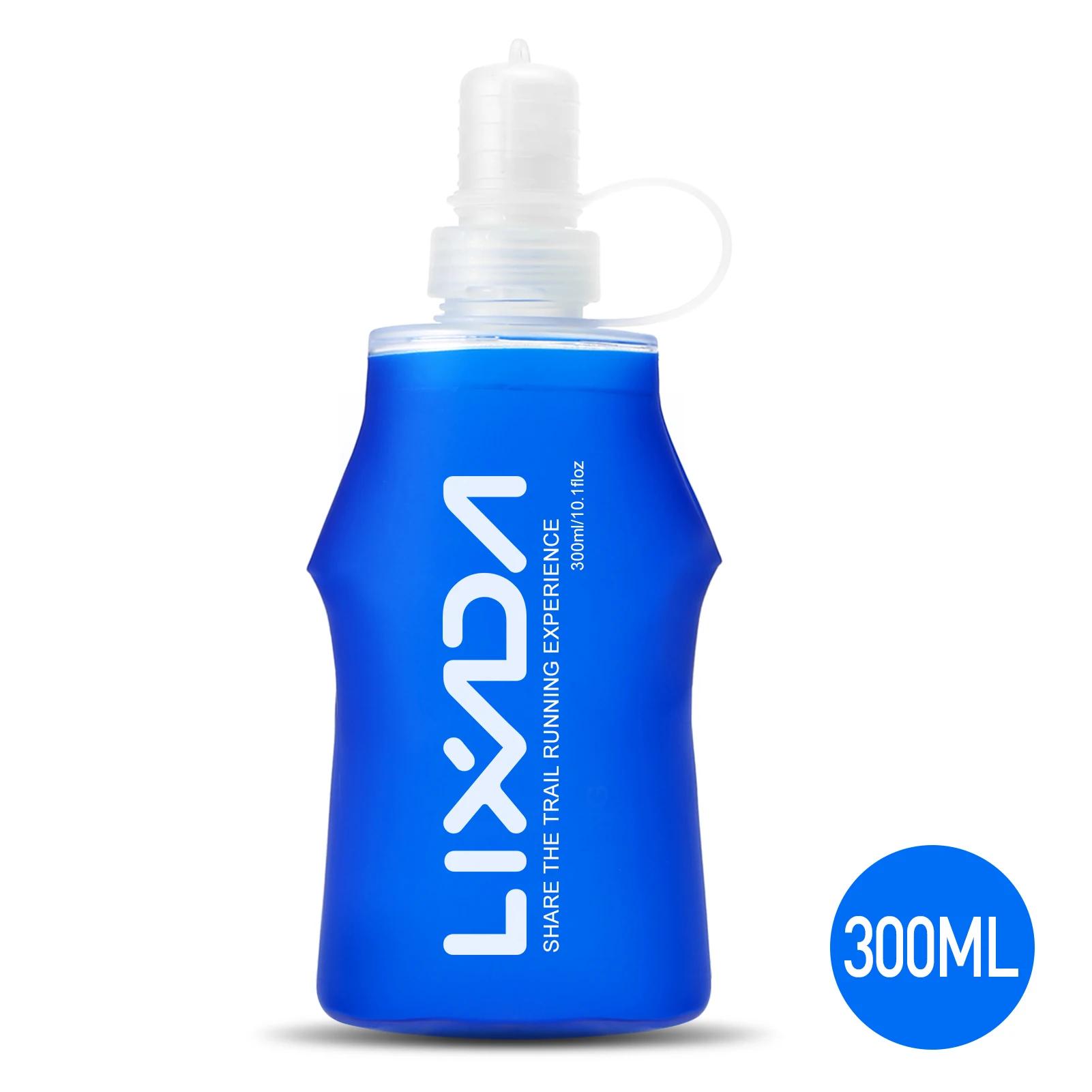 Lixada-TPU garrafa de água macia dobrável, esporte ao ar livre, camping, corrida, bicicleta, saco do frasco, 500 ml, 300ml, 1 pc, 2 pcs - Image 1