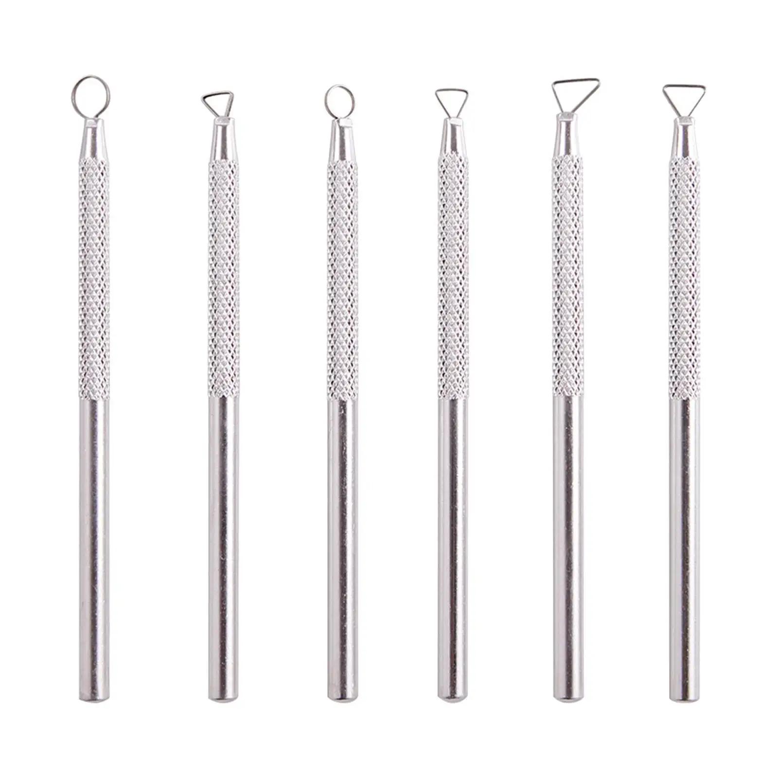 Ferramentas De Escultura De Argila Para Adultos, Ferramentas De Detalhe Leve Para Artesanato De Argila, Ferramenta De Raspagem De Cerâmica Profissional, Metal, 6Pcs - Image 1