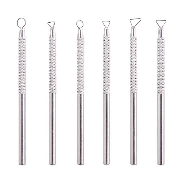 Kit Profissional de Ferramentas de Escultura em Argila para Adultos com 6 Peças e Detalhes Precisos