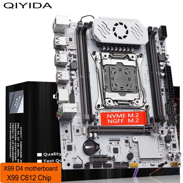 QIYIDA X99 D4 TPM2.0 LGA 2011 3 Placa-mãe com M.2