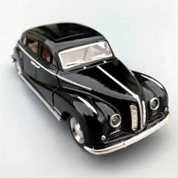 Modelo de carro diecast vintage, réplica miniatura do veículo, clássico puxar para trás, liga, coleção, decorar presentes, criança, 1:32 - Image 5