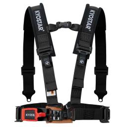 Arnês de segurança com ultra conforto, almofadas de ombro resistentes, corrida JDM, 4 pontos, 2" - Image 2