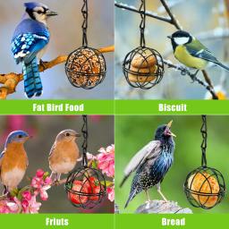 Alimentador De Pássaro De Metal Set Alimentadores De Colibri Pendurado Kit De Estação De Alimentação De Pássaro À Prova De Esquilo Decoração Do Jardim Ao Ar Livre - Image 4