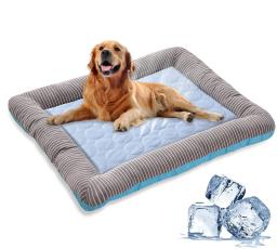 Esteira de resfriamento para animais, Cama para cachorro, Material de seda gelada, Soft para o verão, Cama de praia para cães e gatos - Image 1