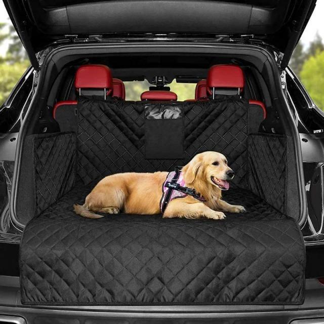 Capa Impermeável para Assento de Carro para Cães - Protetor de Porta-Malas e Tapete de Viagem para Animais de Estimação, Ideal para Cães Pequenos, Médios e Grandes