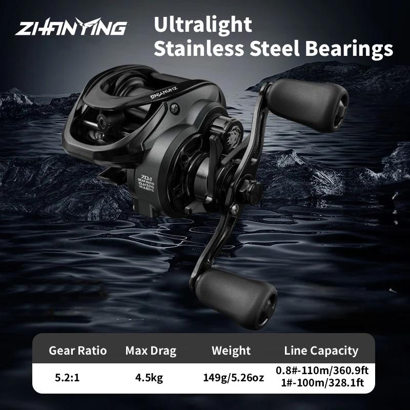 Carretel ThunderHawk Baitcast: ultraleve, anti-folga, relação de engrenagem de 7,1:1, arrasto de 4,5 kg, rolamentos inoxidáveis/cerâmicos para fundição longa - Image 1