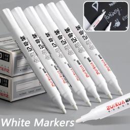 5 bloco branco comics impermeável marcador pneu marcador permanente pintura suprimentos artigos de papelaria material de escritório - Image 4