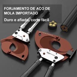 J-40 cabo tesoura catraca engrenagem fio disjuntores mão leve fio elétrico de aço trançado fio corte cabo - Image 3