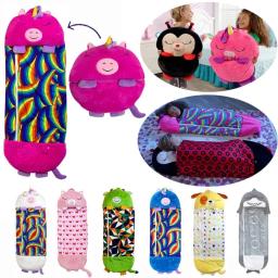 Saco de dormir infantil com travesseiro, saco de pelúcia confortável infantil, saco de dormir quente, animal, meninos, meninas, presente de aniversário, macio - Image 2