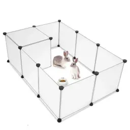 Combined Foldable Pet Cage, Yard Fence para cão, gato, gatinho, coelho, cobaia, coelho, ouriços Playpen, DIY, pequeno Pet - Image 4