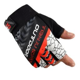 Esportes ao ar livre Meio Dedo Luvas Protetor Solar Antiderrapante Respirável Luvas De Ciclismo Montanhismo Pesca Fitness Luvas Sem Dedos - Image 4