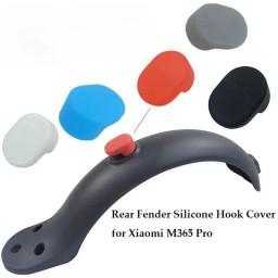 Para-lamas traseiro gancho scooter elétrico capa de silicone para xiaomi m365 pro pro 2 skate fender gancho manga fivela tampa peças - Image 5