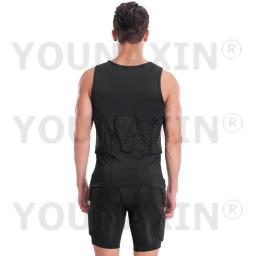 Colete Respirável Anti-Colisão Unisex, Proteção no Peito, Preto, Basquete, Futebol, Corrida, Ciclismo, Parte Superior Esportiva, Tanque, Vest, M, L, XL, 2XL, 3XL - Image 3