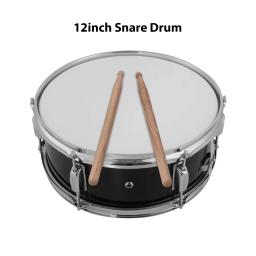 Portátil Snare Drum Set com baquetas, alça de ombro, Drum Key, instrumento de percussão para estudantes e iniciantes, 12" - Image 2