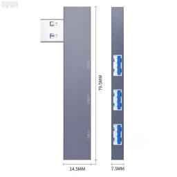 Estação de ancoragem USB para computador, 3-em 1, velocidade de 5,0Gbps, 3 portas de expansão Dock Hub, OTG, USB 3.0, tipo C, 3.0 a 3 USB para PC, laptop - Image 5