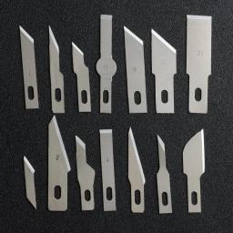 10 pçs lâminas cortador artesanato facas de escultura em madeira gravura antiderrapante metal bisturi faca peças do telefone móvel pcb reparação ferramentas manuais - Image 1