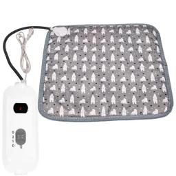 Almofada de aquecimento para animais estimação útil 4 timmings macio gato do cão de estimação doméstico cobertor aquecido para o inverno cobertor elétrico do cão de estimação esteira elétrica - Image 4