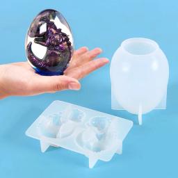 Molde de resina de silicone 3d, ovo de dragão, faça você mesmo, vela de animal de dragão, ornamentos artesanais, resina epóxi, decoração de casa - Image 2