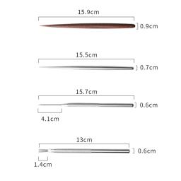 Ferramentas de cerâmica modelagem textura pincel indentação aço inoxidável vara detalhe agulha diy cerâmica argila modelagem escultura - Image 6