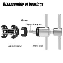 Lebycel mtb ferramenta de remoção de rolamento de cubo de bicicleta de estrada ferramenta de rolamento freehub ferramenta de rolamento de cubo de bicicleta ferramenta de reparo de rolamento de cubo de bicicleta - Image 5