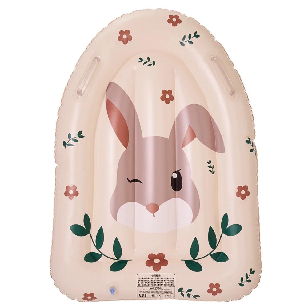 Prancha inflável Animal Print, bodyboard flutuante, flutuador de piscina com alças, diversão de verão, 30x22" - Image 1