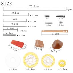 Flauta Repair Parts Set, Ferramentas completas, Instrumento de sopro, Manutenção Tool Kit, Sound Hole, Mat, Parafusos, Acessórios, 70pcs - Image 6