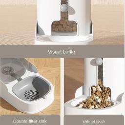 Pet alimentador água dispensador, gato e cão comida tigela, grande capacidade, Pet fornecimentos - Image 6