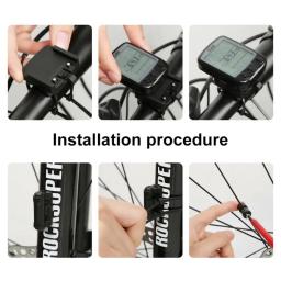 Soding computador de bicicleta sem fio e com fio mtb ciclismo odômetro à prova dwaterproof água velocímetro cronômetro led taxa digital novo - Image 6
