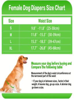 Fraldas para cães laváveis reutilizáveis, feminino altamente absorvente doggie pant, tamanho ajustável fraldas de cachorro para o período do cão, 1pc - Image 6