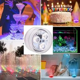 Luzes subaquáticas da piscina com controle remoto, 3LED, submersível, cor mudando, lâmpada da noite - Image 6