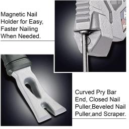 Multifuncional Hard Hammer com Crowbar, Fire Rescue Tool, Demolition Hand Tool, Outdoor - Image 4
