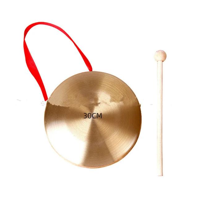 Percussão Infantil: Brinquedos Educativos em Latão Disponíveis em Vários Tamanhos de 10 a 30 cm