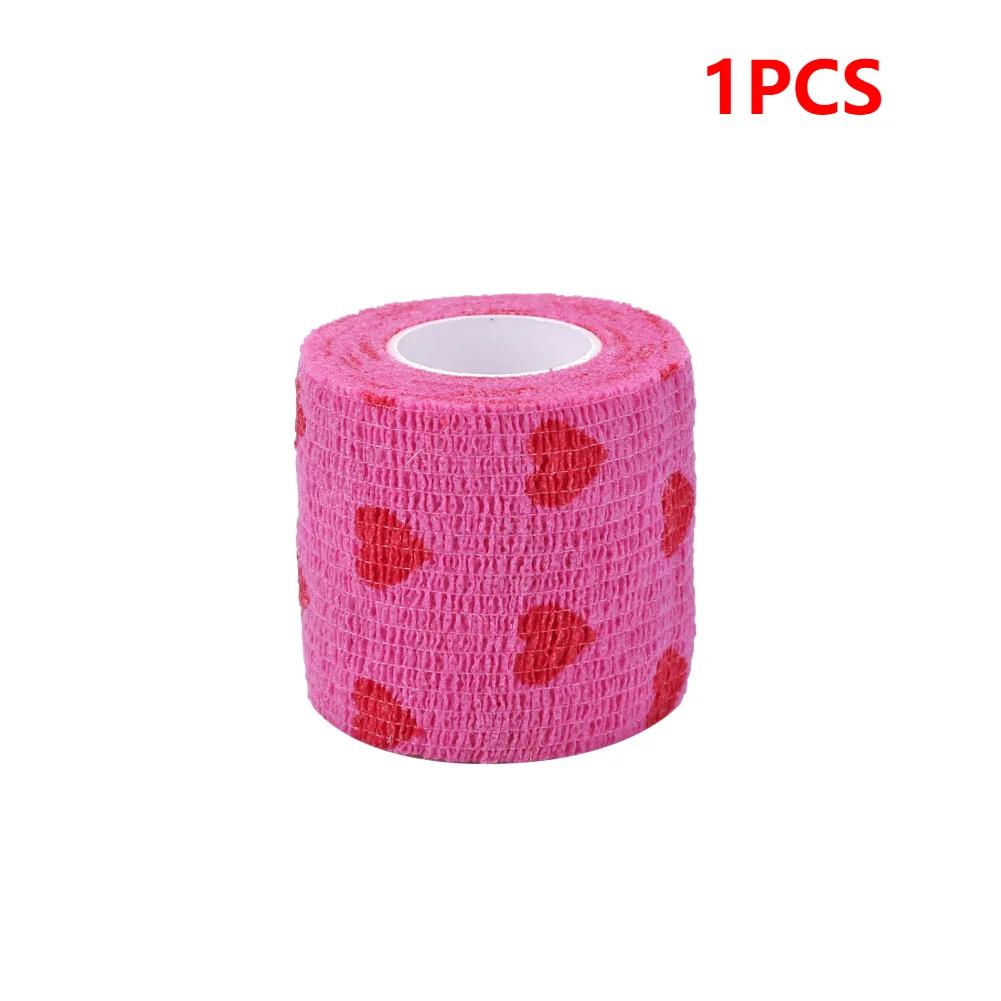 Padrão animal impresso auto-adesivo elástico bandagem, Sports Wrap Tape para Joelho Joelho, Pet Kit de Primeiros Socorros, 4.5m - Image 1