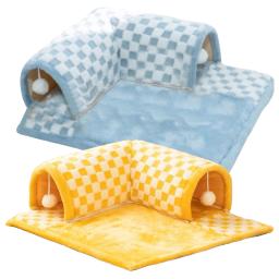 Túnel extensível para gatos, 2 em 1, cama entediada, brinquedo interativo, material de estimação, acessórios - Image 1