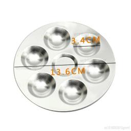 Paleta de alumínio leve para arte, ferramenta de pintura a óleo, bandeja de mistura de cores, retângulo, forma redonda, acrílico - Image 5